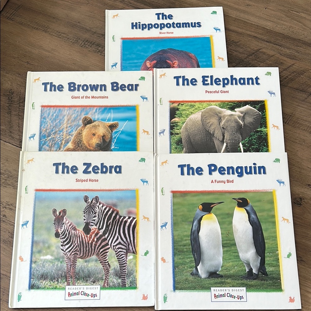 Lot of 5 Readers Digest Young Families Animal Close-Ups Hardcover Books Science